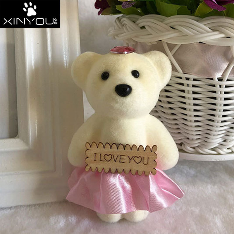 G冰泣淋泡沫鑽石熊 花束小熊公仔批發 包花材料特價 卡通新款