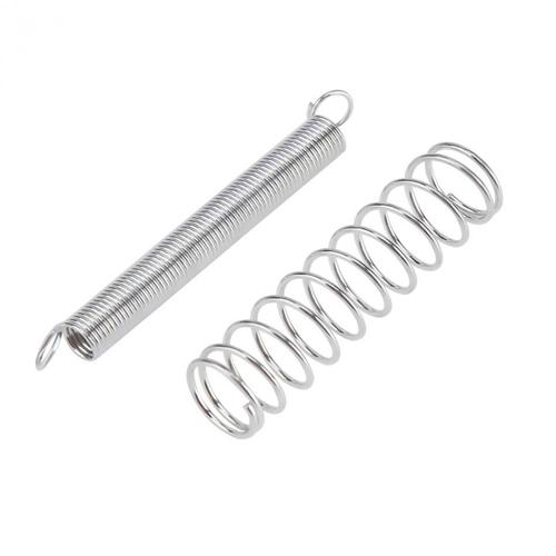 200PCS spring, tension spring, compression spring set, 200 pieces in transparent pp plastic box, 20 specifications in one box