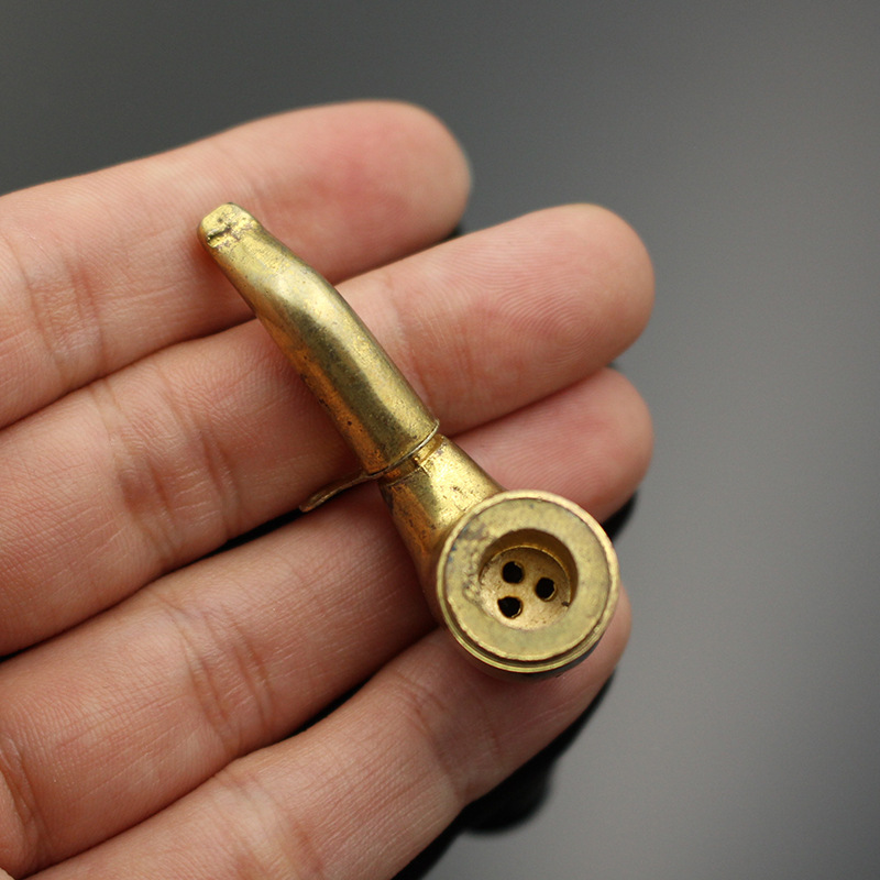 銅煙鬥挂件 黃銅煙鬥鑰匙扣挂件促銷禮品煙嘴挂墜加工定做