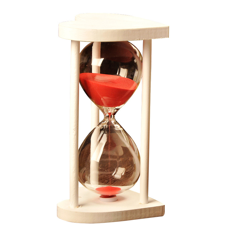 Creativo nuevo marco de madera amor cristal reloj arena accesorios para el hogar regalos empresa image 2