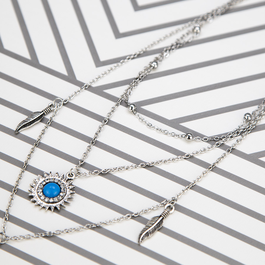 Stylish Feather Design Necklace