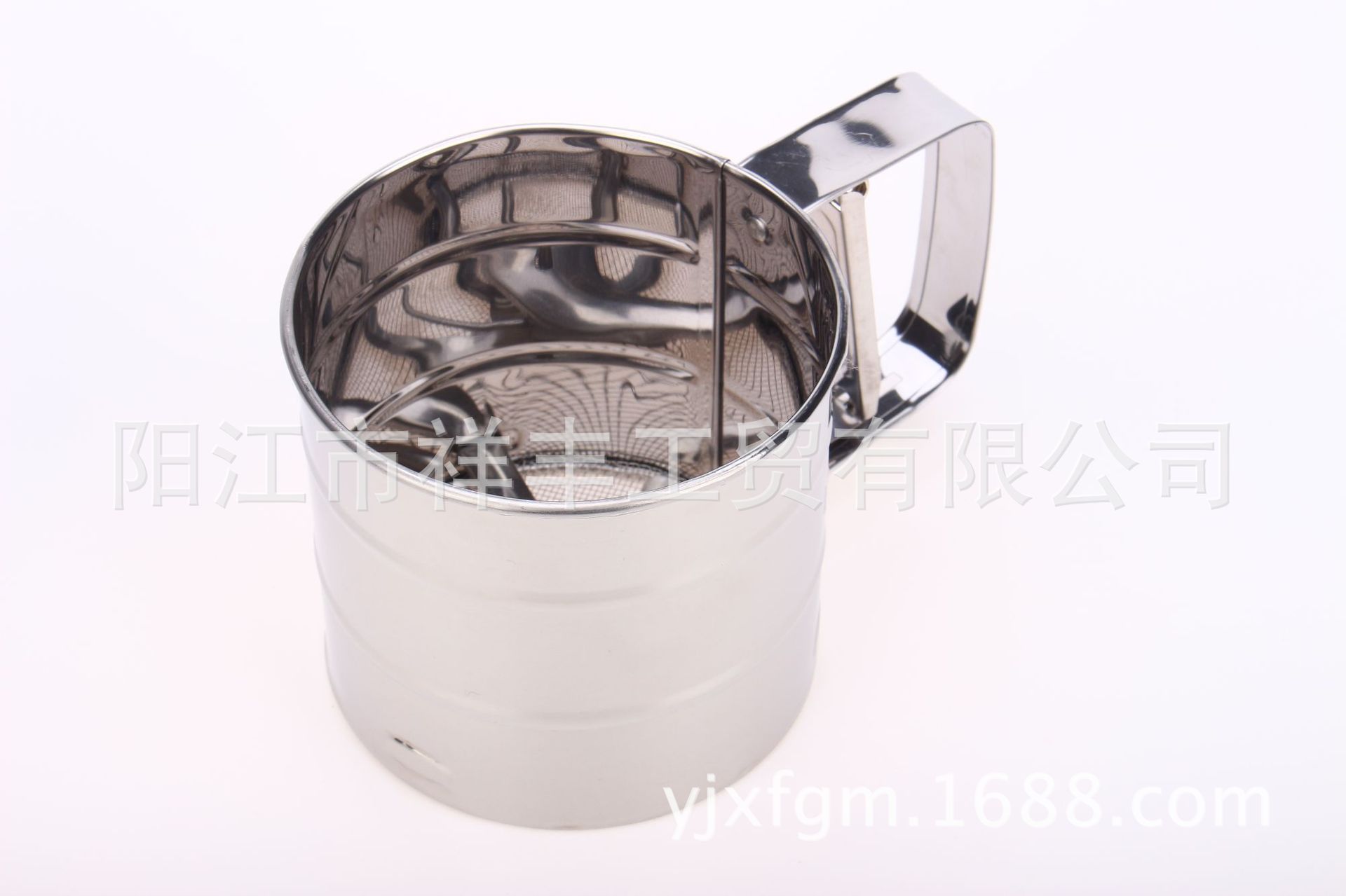 烘焙工具 不锈钢半自动手持式面粉筛 小号粉筛 手压式面粉筛网子|ms