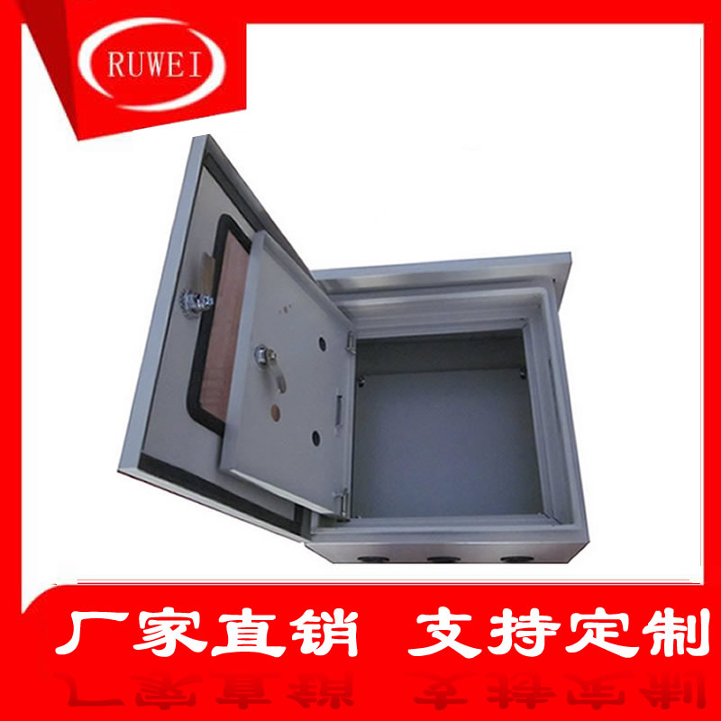 户外不锈钢配电箱控制箱防雨防水箱双层内外门按钮箱400*300