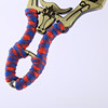 Metal gold clip, slingshot with flat rubber bands, wholesale