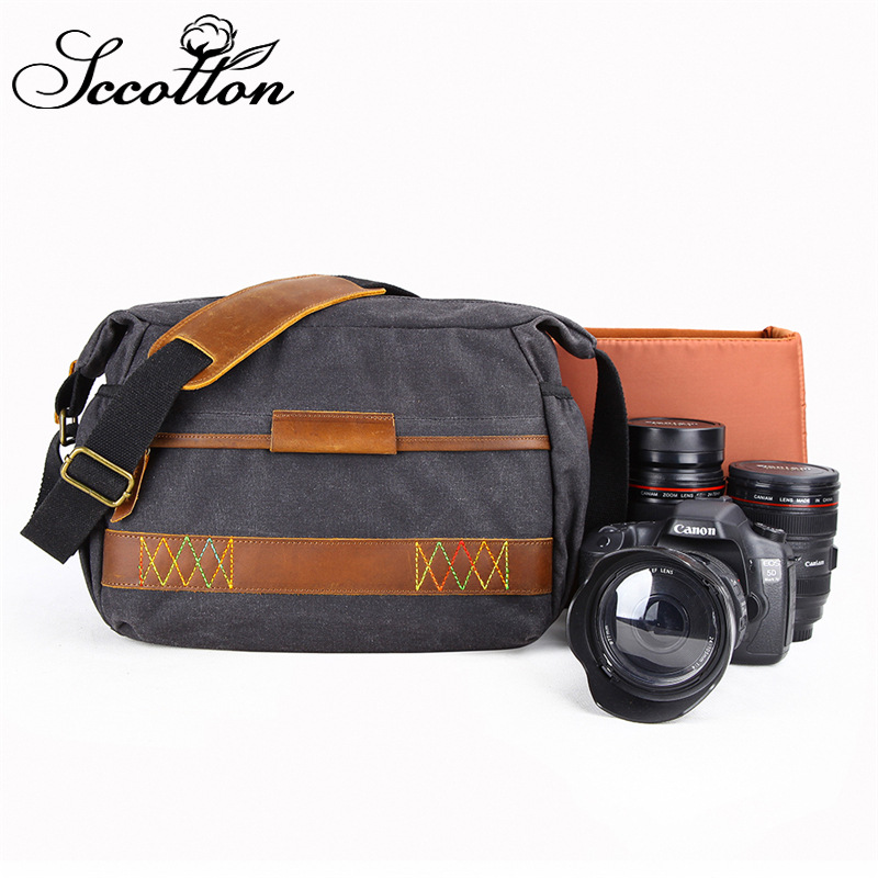 Seven-color Cotton Produces SLRCamera Bag,Shoulder Waterproof Mirrorless Canon Nikon Bag,Convenient Cross-body Photography Bag