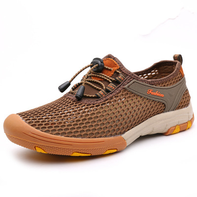 戶外新款春夏鞋男式網面透氣鞋春夏登山鞋涉水溯溪鞋徒步鞋