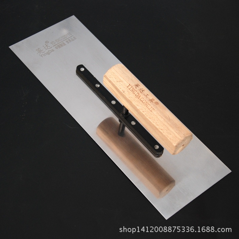 货源供应 英达 不锈钢抹泥板 320*110 加厚平抹子 建筑砌砖刀