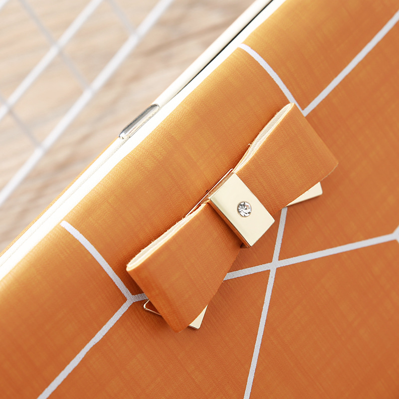 Korean Stripe Printing Bow Wallet display picture 17