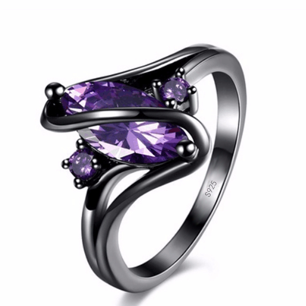 Wish popular sapphire horse eye ring fem...