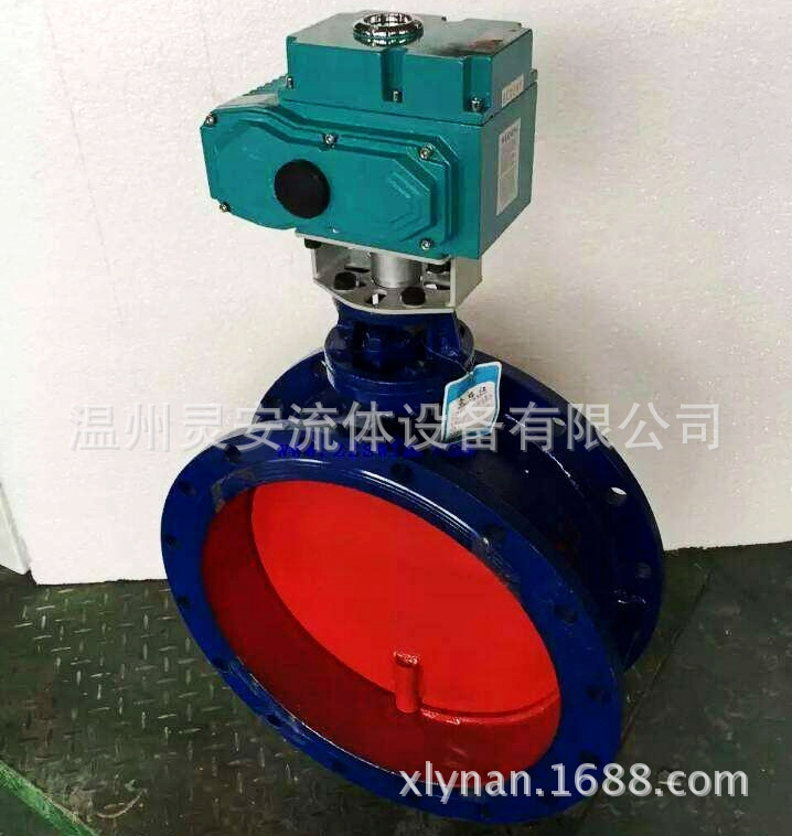 DN100电动通风蝶阀 D941W-1C电动铸钢环保排烟排尘通风法兰蝶阀