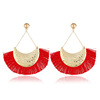 Fashionable metal earrings, pendant, suitable for import, boho style