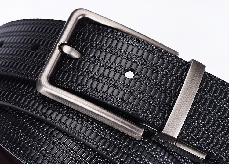 Men's Genuine Leather Belt With Rotating Buckle For Men_voghion.com