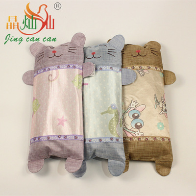 夏季卡通冰丝婴儿冰丝玩具童枕 宝宝荞麦枕头 儿童幼儿园枕頭批发