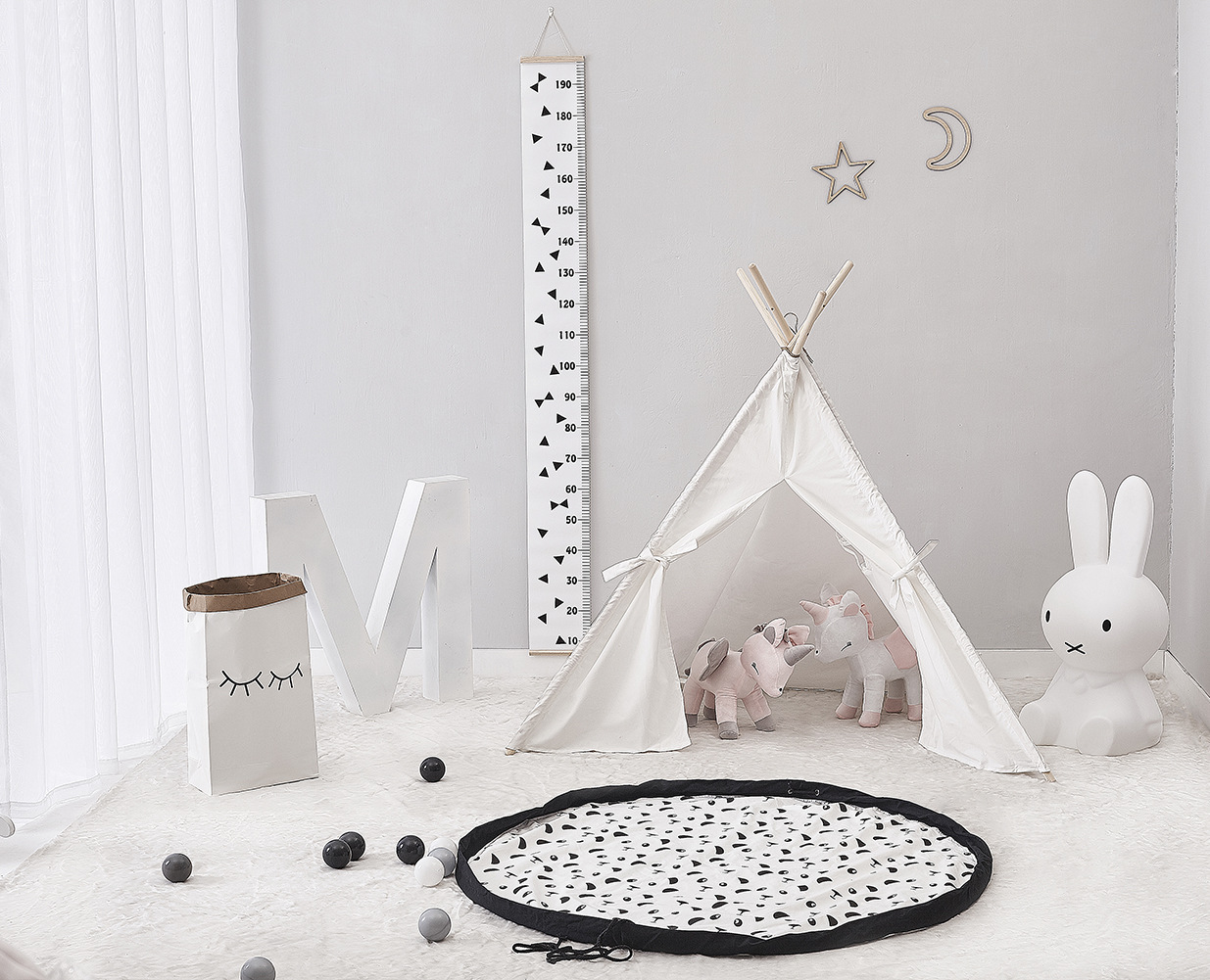 Height ruler wall photography props