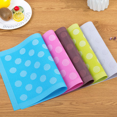圓點純色餐墊 清新桌墊隔熱墊 簡約酒店西餐墊