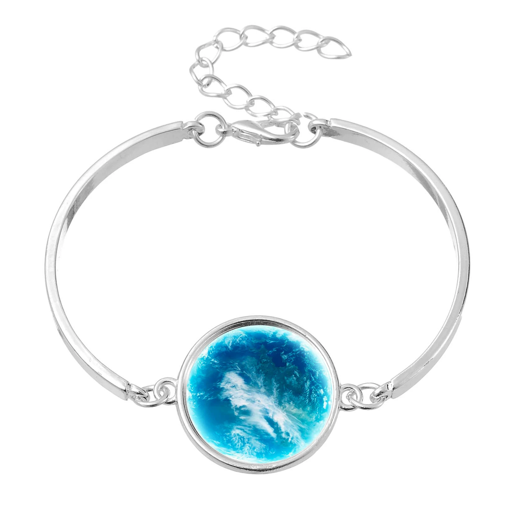 Луна, звёздное небо, модный металлический браслет, 2018 год, Aliexpress, новая коллекция, с камнем, европейский стиль