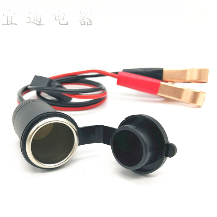 美式帶燈帶保險絲壹分二點煙器延長線 SPT16AWG 點煙器母座保險盒