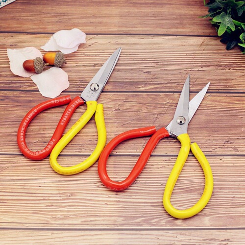 Manufacturer wholesale two-color household scissors, industrial fabric scissors, kitchen sharp stainless steel scissors dropshipping