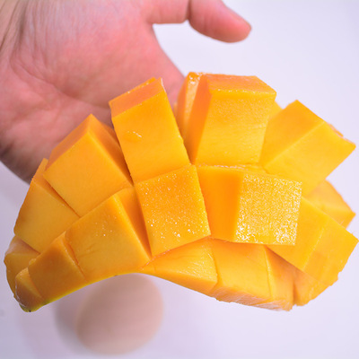 海南金煌芒果当季超甜热带水果金黄皮新鲜现摘包邮|ms