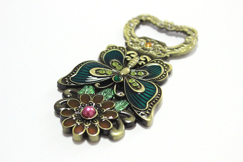 New Retro Ancient Bronze Brushed Plated Butterfly Bottle Opener Wedding Gift Beer Opener Craftsmanship