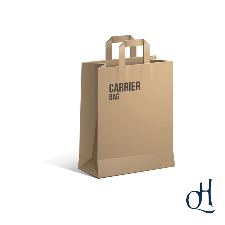 牛皮纸手提袋 定制空白纸袋印刷logo 服装手挽袋 纸质材质