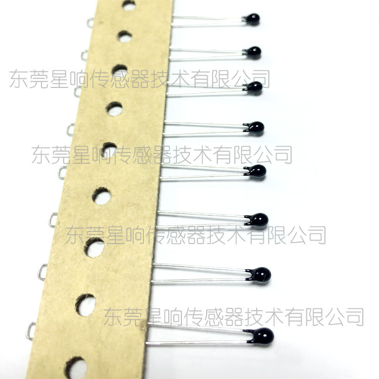 ntc热敏电阻插件 电子配件环氧树脂头温度传感器 高精度小黑头