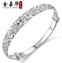 唯华梅陇厂家直批 满天星手环手镯 铜镀银扁度推拉满天星手镯流行