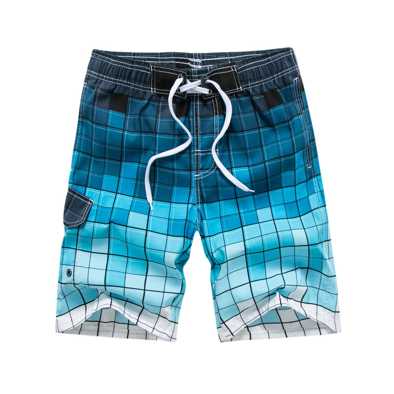 Processing Customized New Men's Beach Pants Beach Vacation Surf Pants Casual Home Large Shorts Men 1805