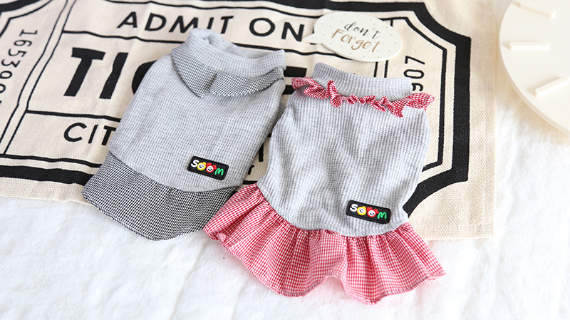 华夫格子学生装