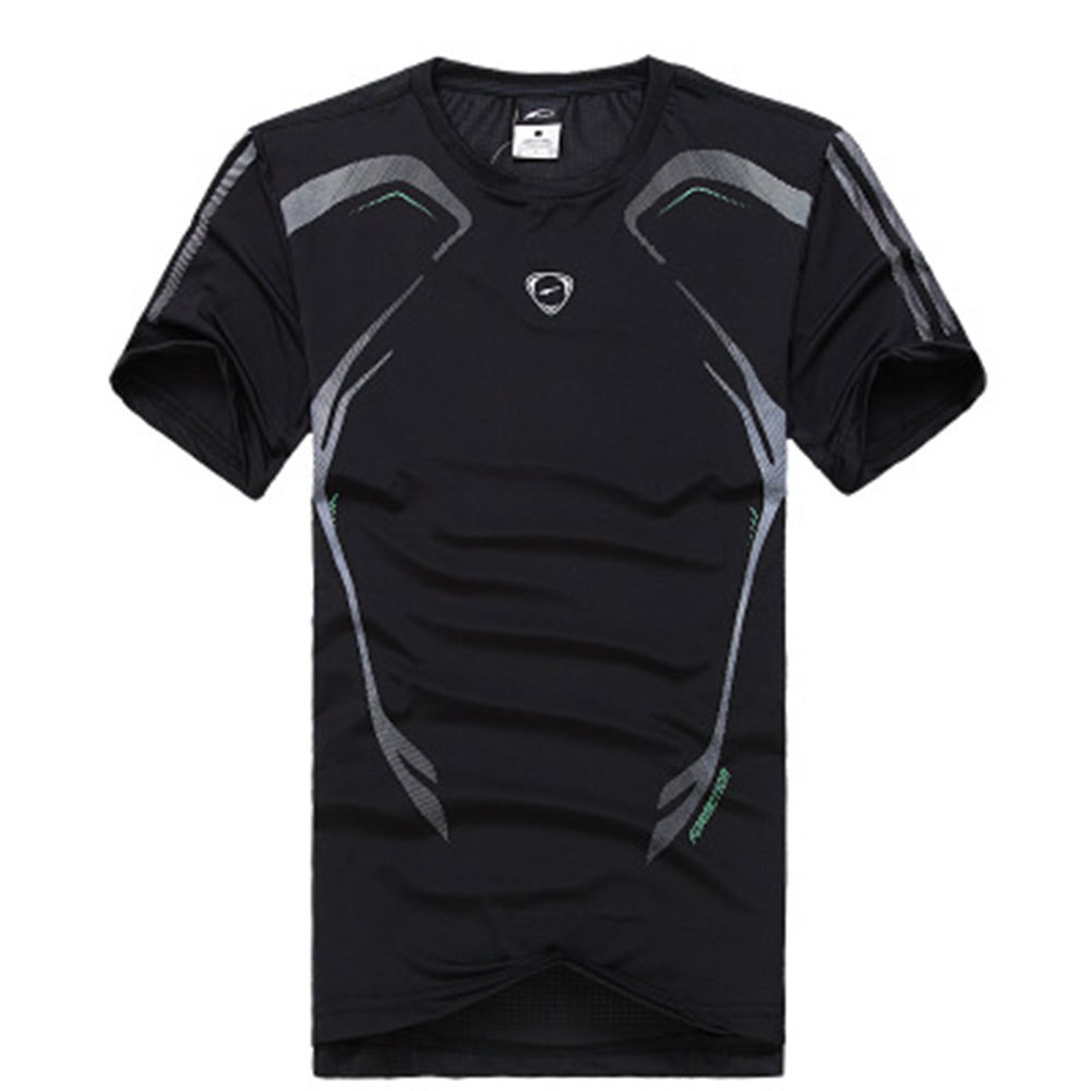 （中性)男款跑步速干衣T Shirt 码数->XXL;颜色-