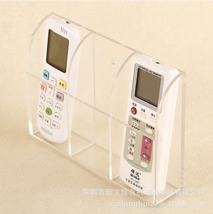 定制亚克力遥控器收纳盒 桌面文具厨房卫浴收纳盒 厂家直销批发
