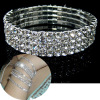 Accessory, elastic crystal, bracelet, jewelry, European style, diamond encrusted, wholesale