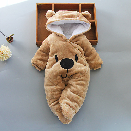 Baby onesies autumn and winter crawling clothes newborn clothes men and women baby winter clothes thickened spring and autumn outer wear Internet celebrity