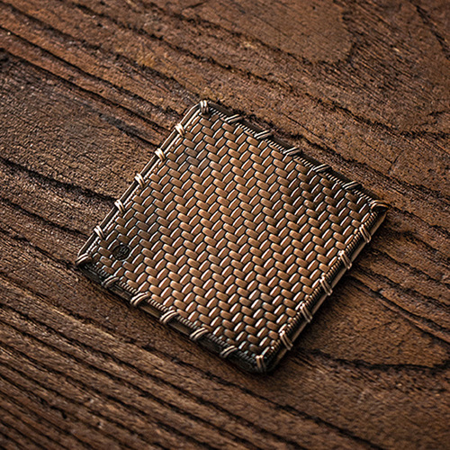 Alloy hammered coasters, insulated imitation bronze tea cups, Japanese kung fu tea sets, tea ceremony accessories, factory direct sales