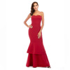 European American sexy dress shoulders mop long dress ball dress