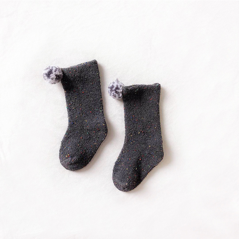 18 de invierno anti-Terry calcetines de bebé altos engrosados cálidos calcetines recién nacidos calcetines de bebé 0-3-5 años calcetines de los niños