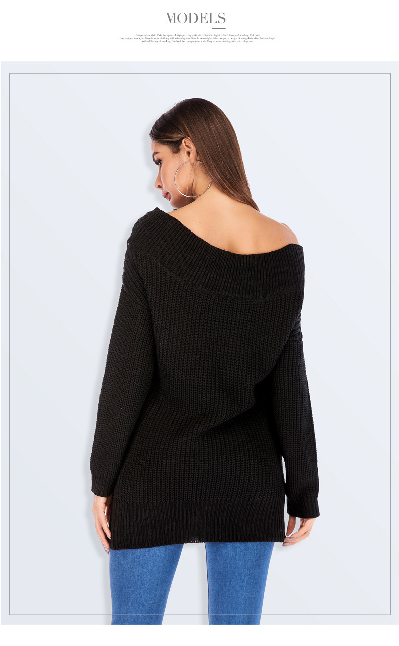  plus size fashion knitt sweater NSYH7456