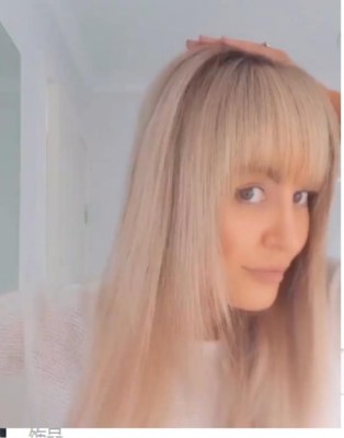 欧美外贸跨境补发头顶渐变色齐刘海发块工厂现货批发|ru