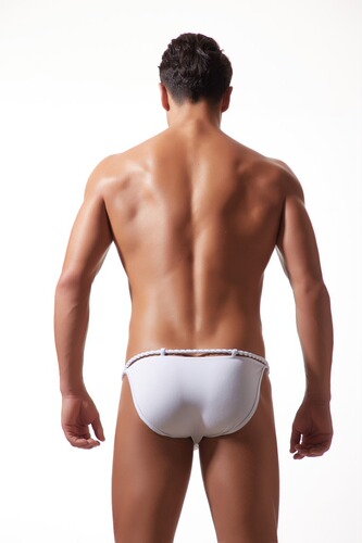 Amazon AliExpress foreign trade cotton men's underwear tied with rope briefs high-cut pants E-037