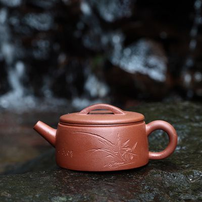 Have a good kettle Orthodox school Yixing dark-red enameled pottery teapot Kungfu Online tea set teapot Manufactor wholesale agent manual Jug
