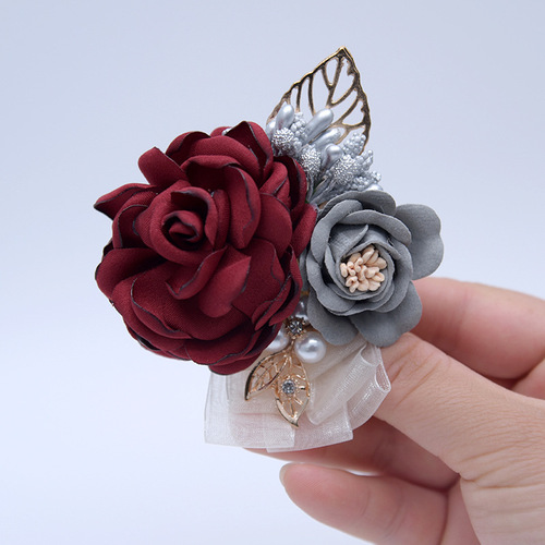Wedding D675 wedding props Korean bride and groom simulated flowers bridesmaids groomsmen corsage small gifts