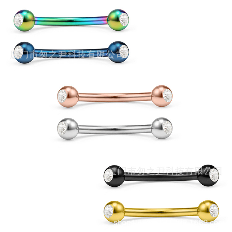 新款欧美热卖不锈钢人体穿刺饰品爆款眉钉鼻钉唇钉肚脐钉现货批发|ru