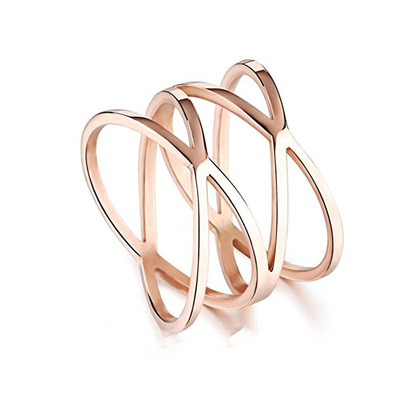 跨境新品配饰  钛钢镂空戒指女式戒指宽戒图形  新款指环批发定制|ru