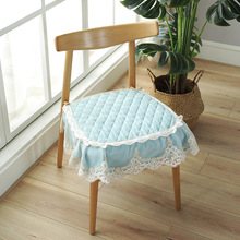 廠家直銷新款水洗純棉餐桌椅墊布藝坐墊現代簡約刺綉裙擺椅子墊