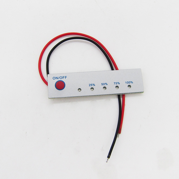 4串16.8V锂电池电量显示板 四串14.8V电量显示器 五级电量指