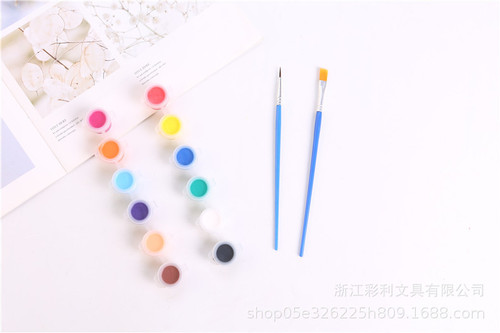 Manufacturer's 8-color 12-color one-piece acrylic art paint children's diy enamel ceramic plaster mask graffiti