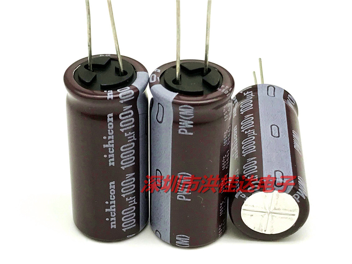 Nichicon尼康 进口铝电解电容100V1000UF 18X40 PW高频1000UF100V