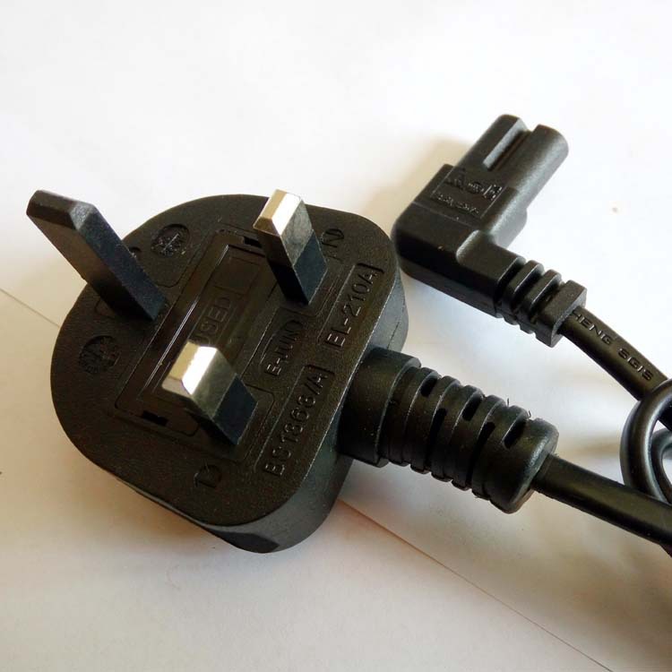 英规插头电源线英规二插八字尾香港新加坡插头线BS电源线