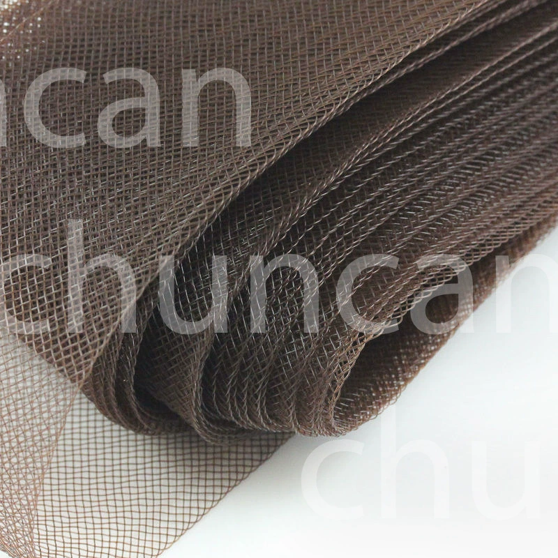 4cm elastic stretch mesh with horsehair fishbone tulle wedding Latin dance headpiece accessory