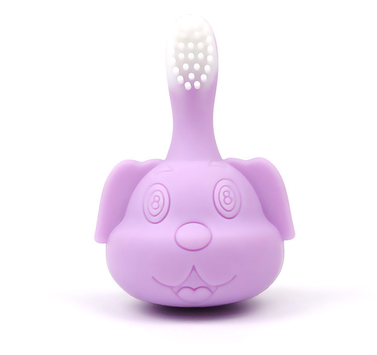 Baby Silicone Toothbrush - Violet